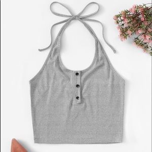 Crop halter top